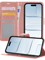 BTH BTH iPhone Air Hoesje Bookcase - Rose Goud