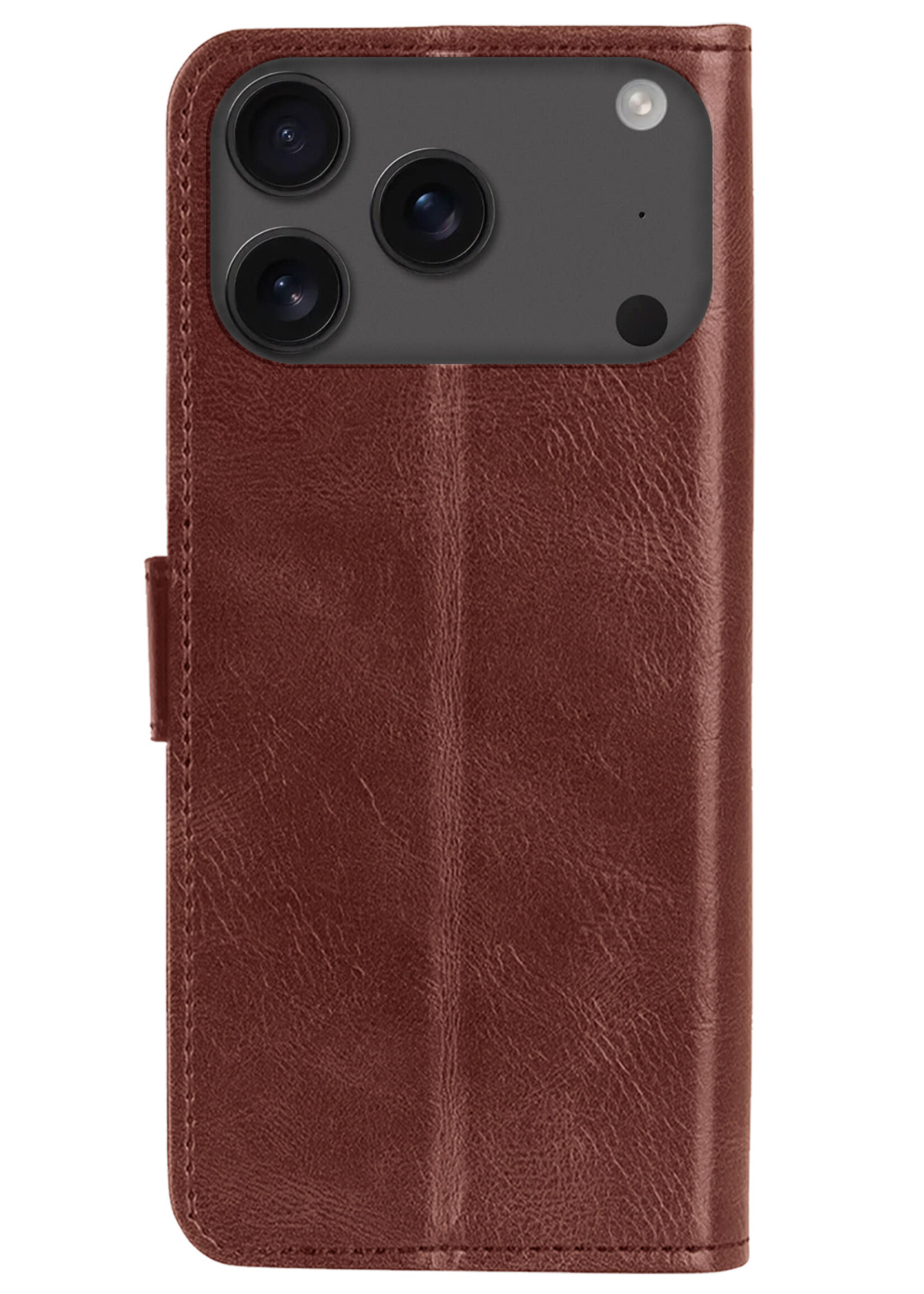 BTH BTH iPhone 17 Pro Hoesje Bookcase - Bruin