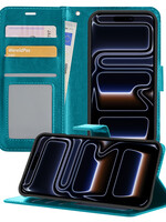 BTH BTH iPhone 17 Pro Hoesje Bookcase - Turquoise