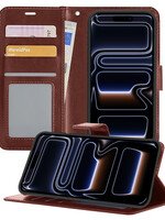BTH BTH iPhone 17 Pro Max Hoesje Bookcase - Bruin