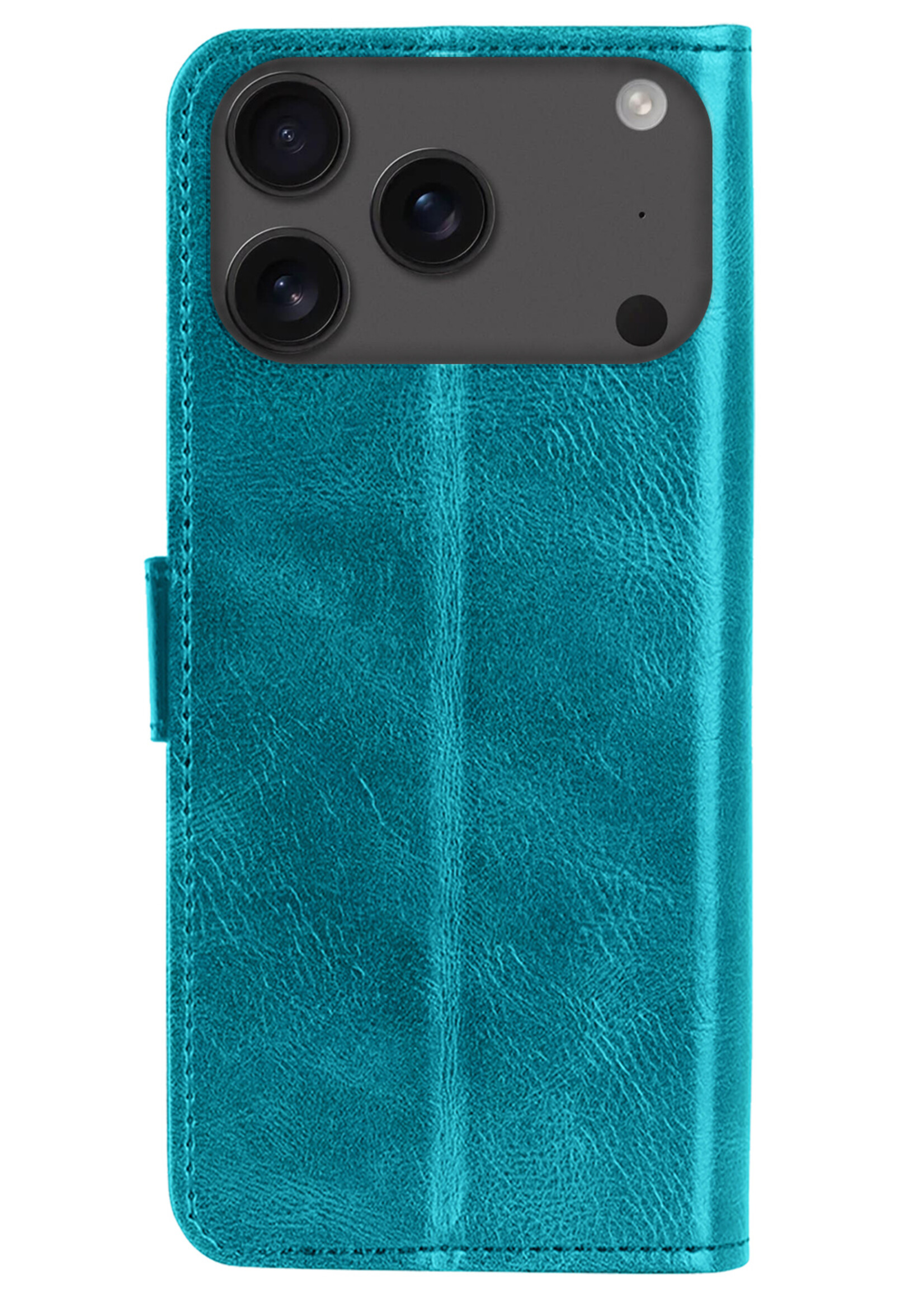 BTH BTH iPhone 17 Pro Max Hoesje Bookcase - Turquoise