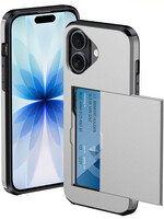 BTH BTH iPhone 17 Hoesje Pashouder Hard - Grijs