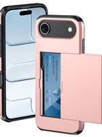 BTH BTH iPhone Air Hoesje Pashouder Hard - Rosé Goud