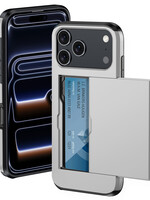 BTH BTH iPhone 17 Pro Max Hoesje Pashouder Hard - Grijs