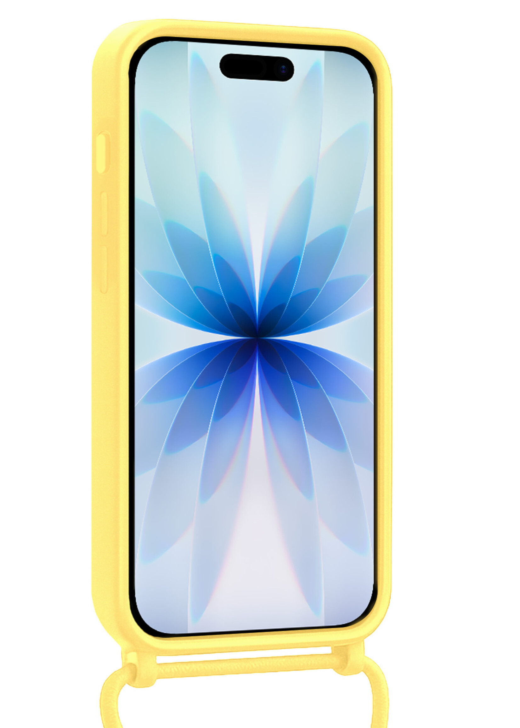 BTH BTH iPhone 17 Hoesje Pashouder met Koord - Geel - 2 PACK