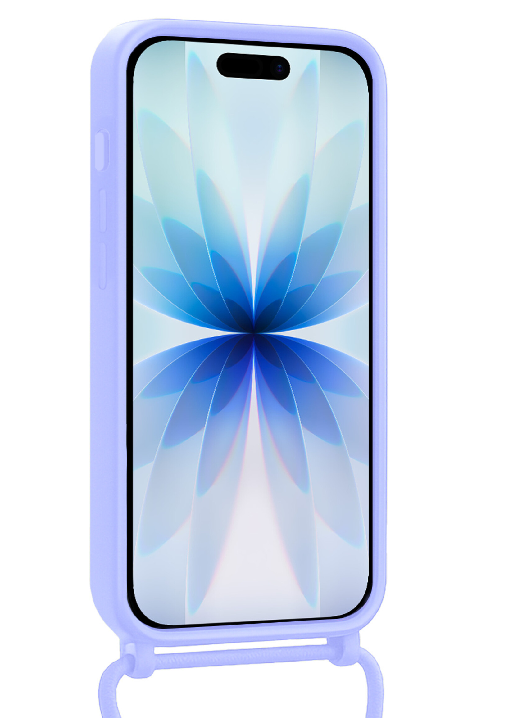 BTH BTH iPhone 17 Hoesje Pashouder met Koord - Lila - 2 PACK