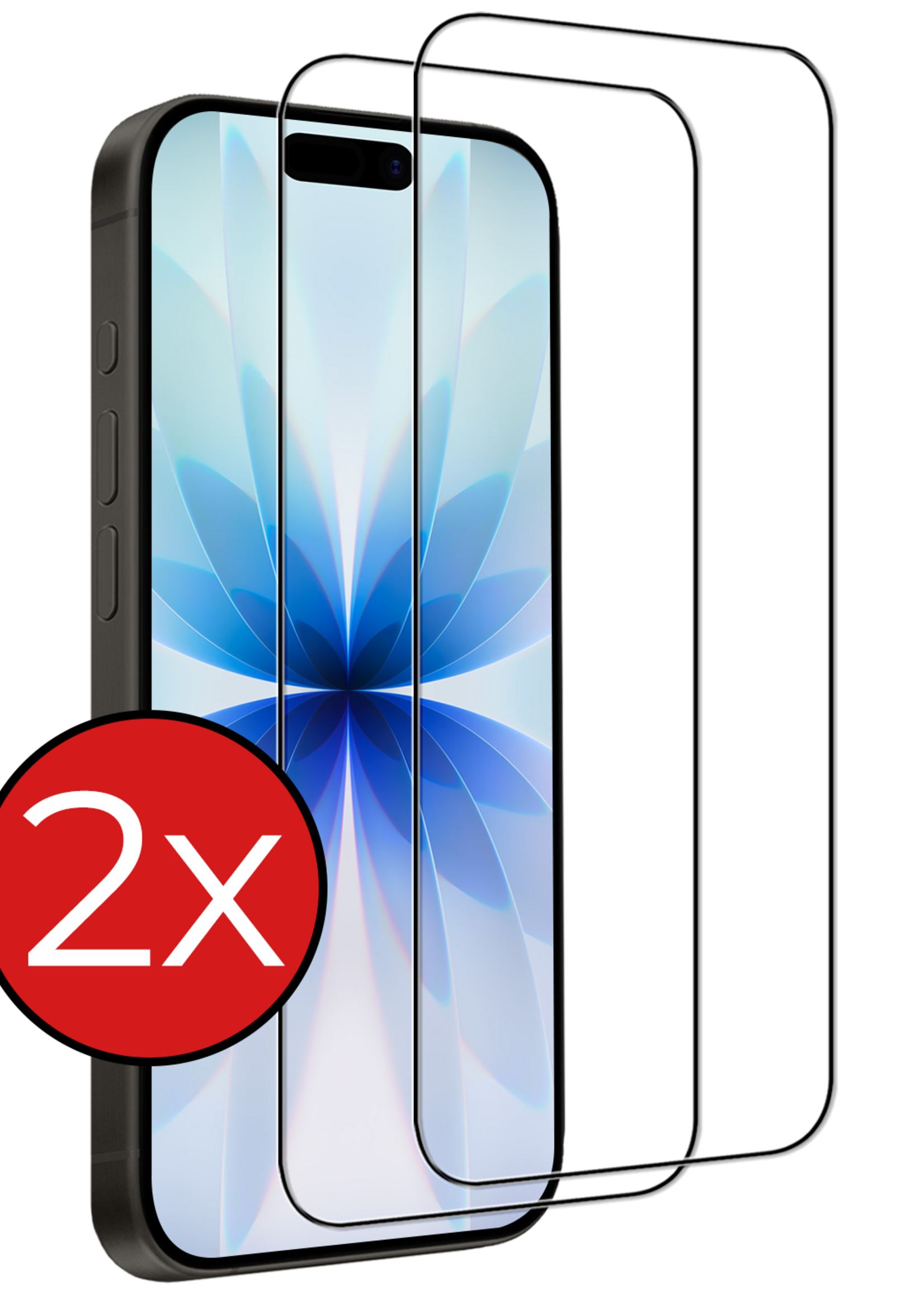 BTH BTH iPhone 17 Screenprotector Glas Full Cover 2D - 2 PACK