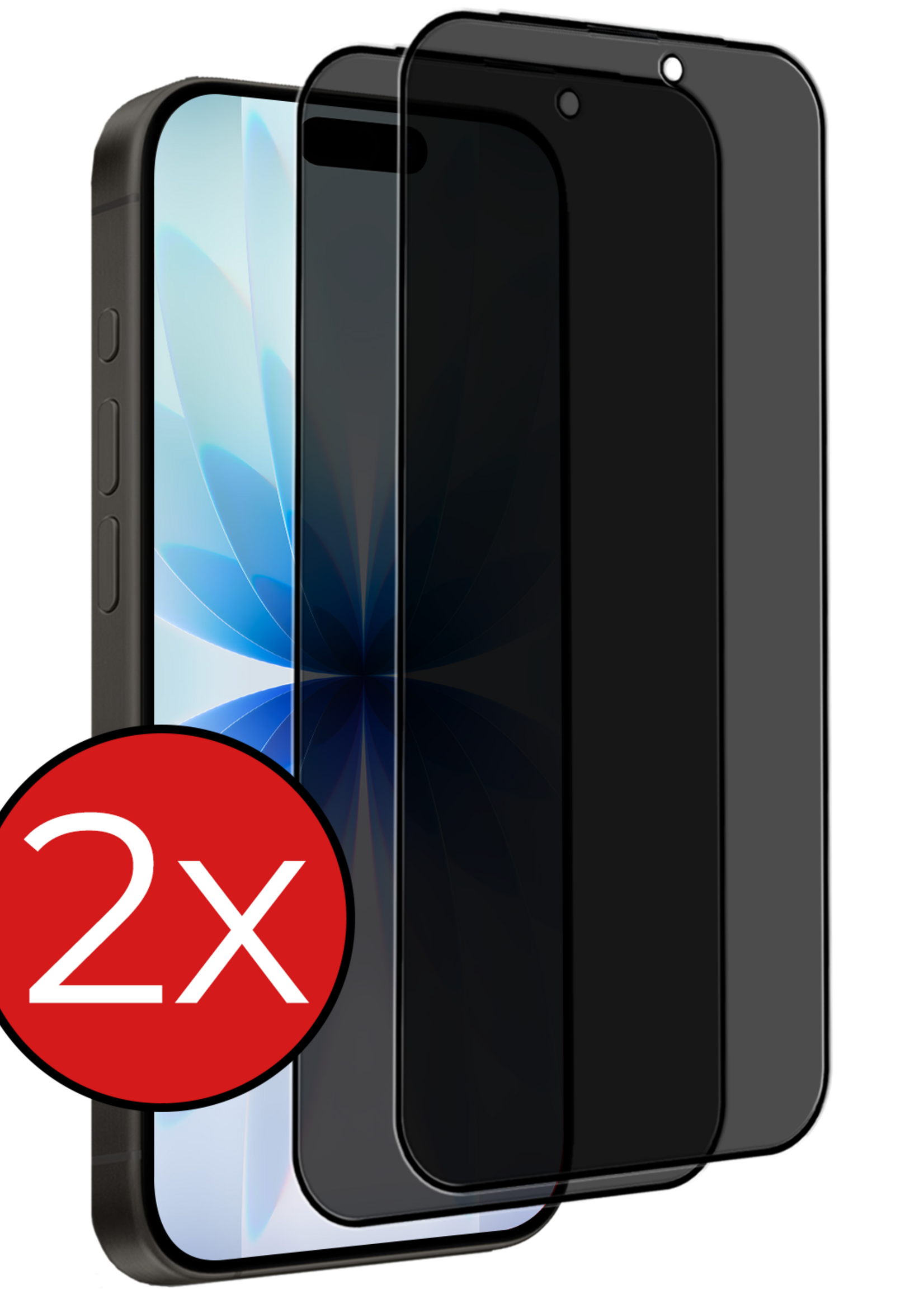 BTH BTH iPhone 17 Screenprotector Glas Privacy - 2 PACK