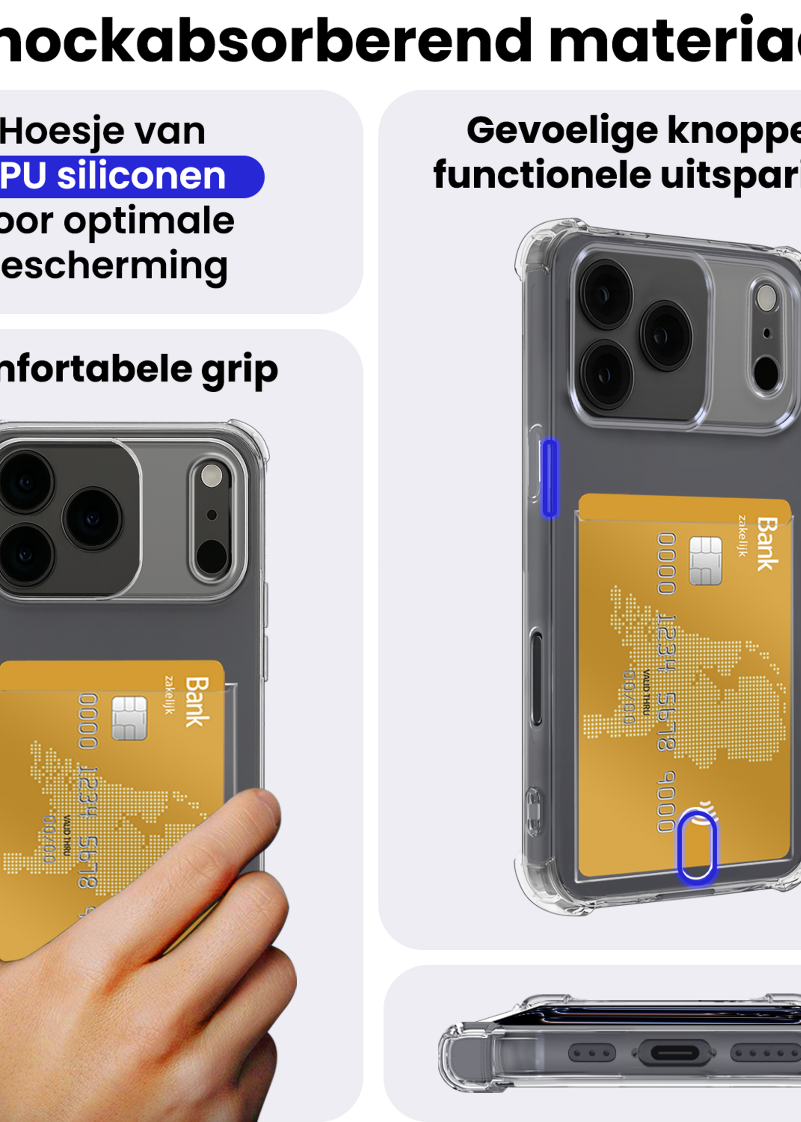 BTH BTH iPhone 17 Pro Hoesje Pashouder