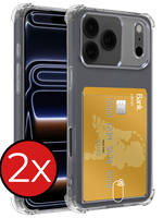 BTH BTH iPhone 17 Pro Max Hoesje Pashouder - 2 PACK