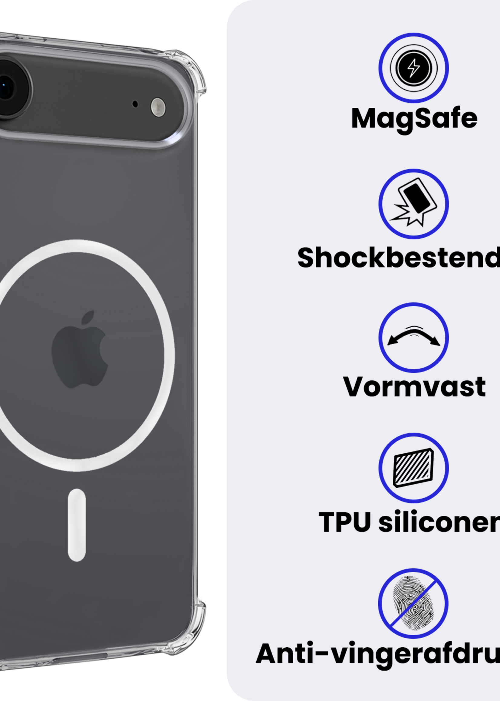 BTH BTH iPhone Air Magsafe Hoesje - Transparant