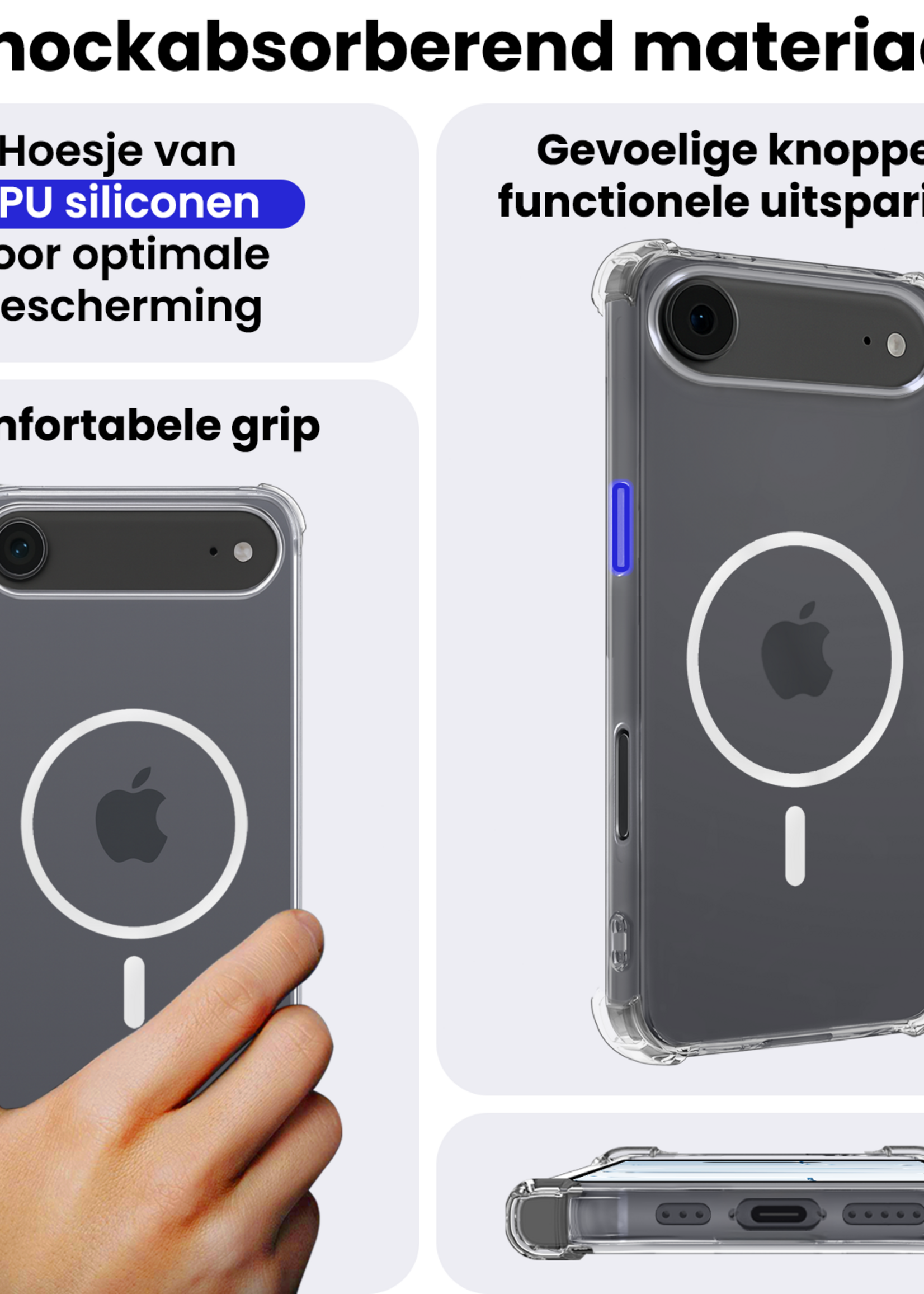 BTH BTH iPhone Air Magsafe Hoesje - Transparant