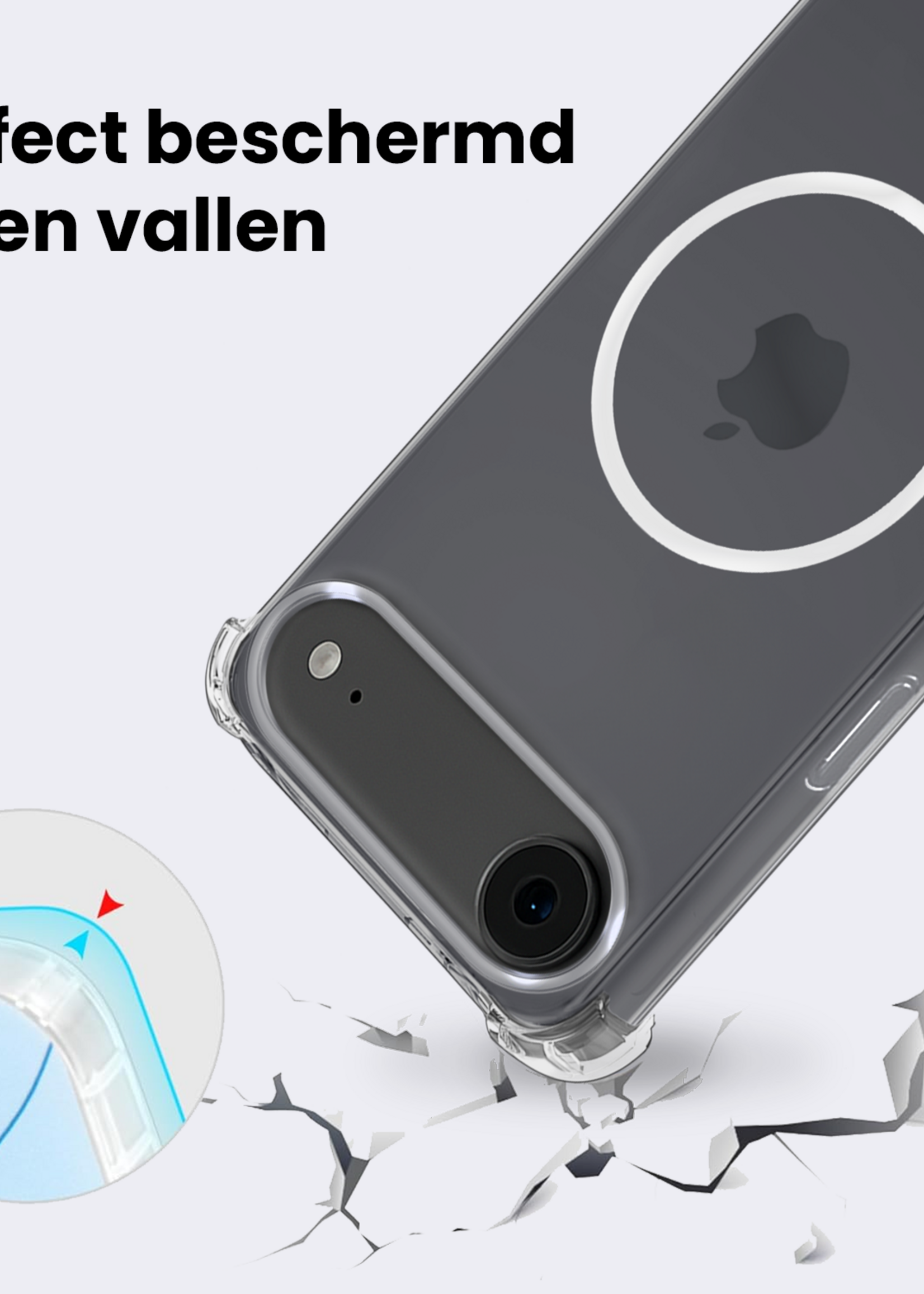 BTH BTH iPhone Air Magsafe Hoesje - Transparant