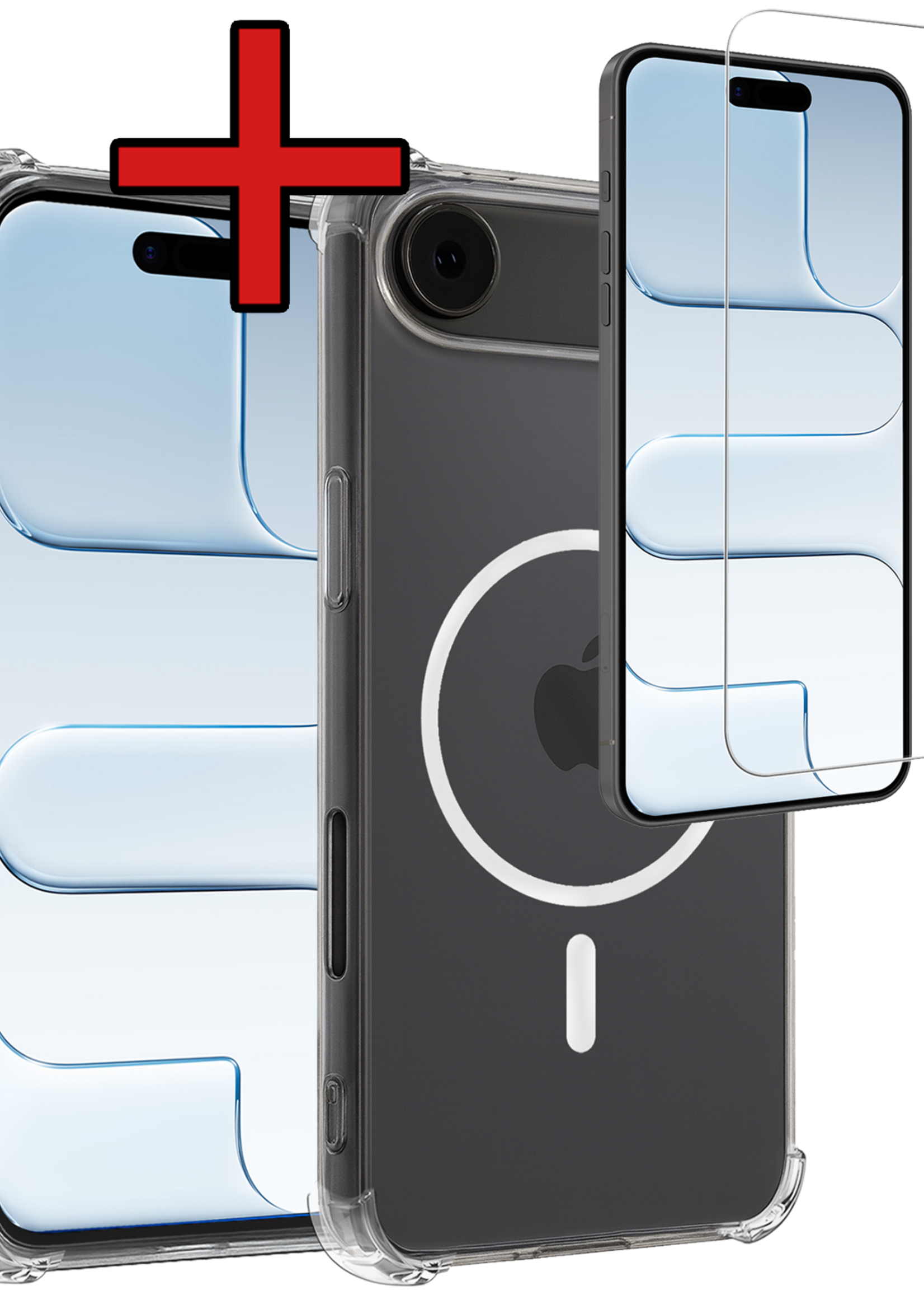 BTH BTH iPhone Air Magsafe Hoesje Transparant Met Screenprotector