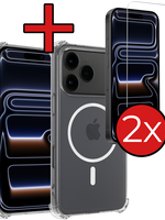 BTH BTH iPhone 17 Pro Magsafe Hoesje Transparant Met 2x Screenprotector