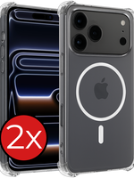 BTH BTH iPhone 17 Pro Max Magsafe Hoesje - Transparant - 2 PACK