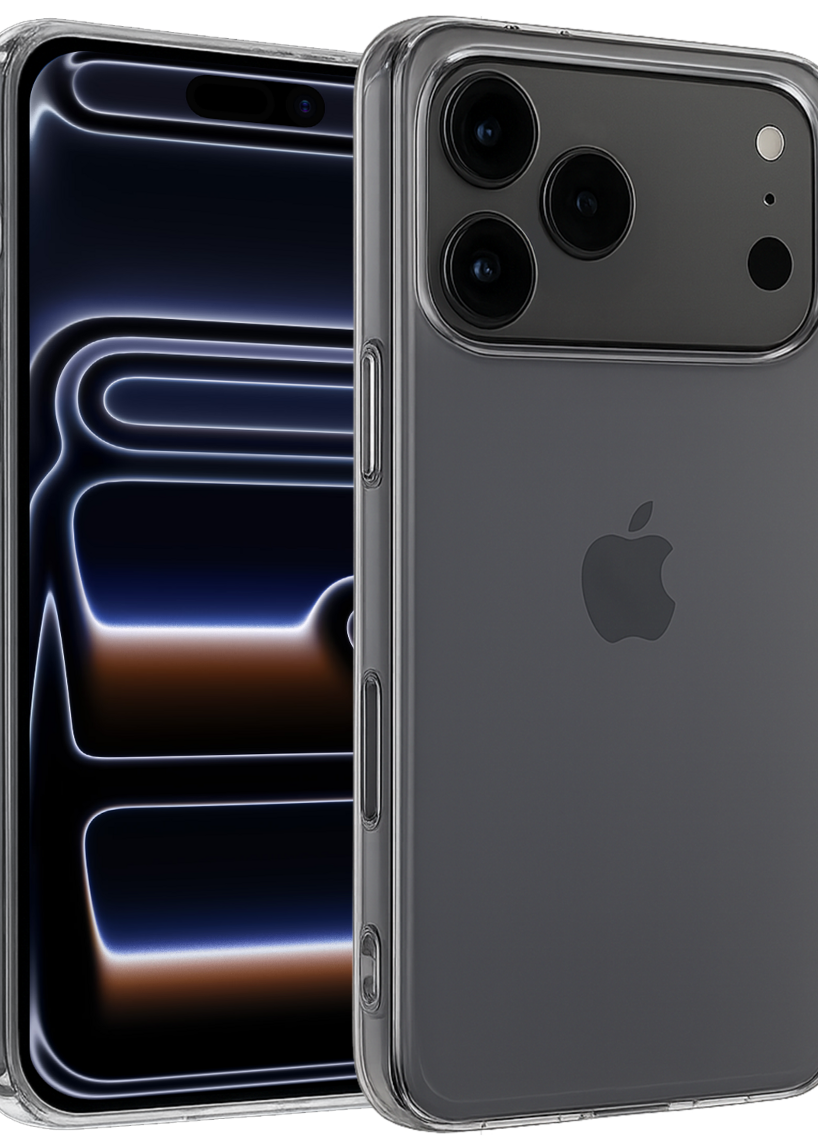 BTH BTH iPhone 17 Pro Hoesje Siliconen - Transparant