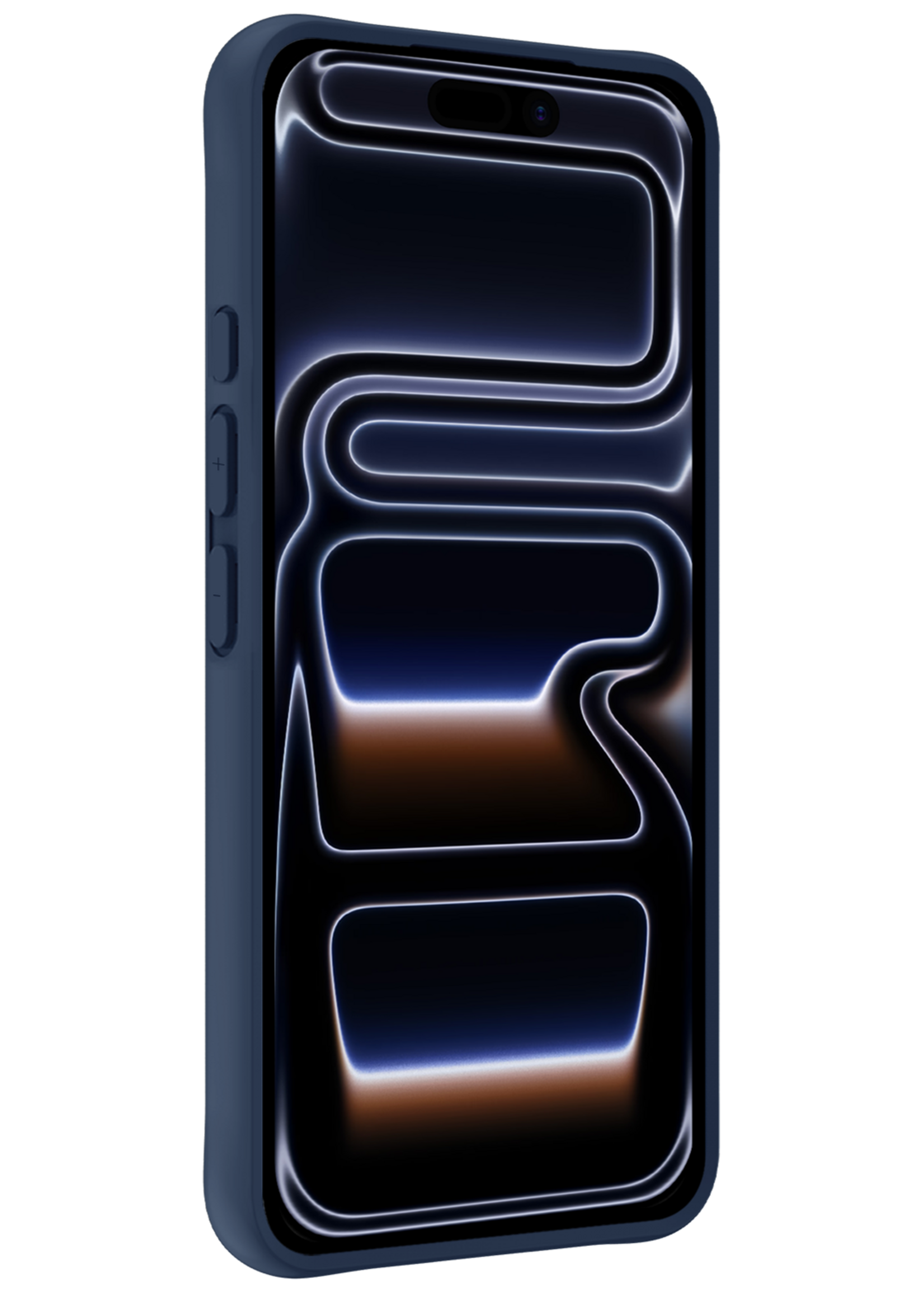 BTH BTH iPhone 17 Pro Max Hoesje Siliconen - Donkerblauw