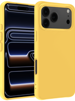 BTH BTH iPhone 17 Pro Max Hoesje Siliconen - Geel