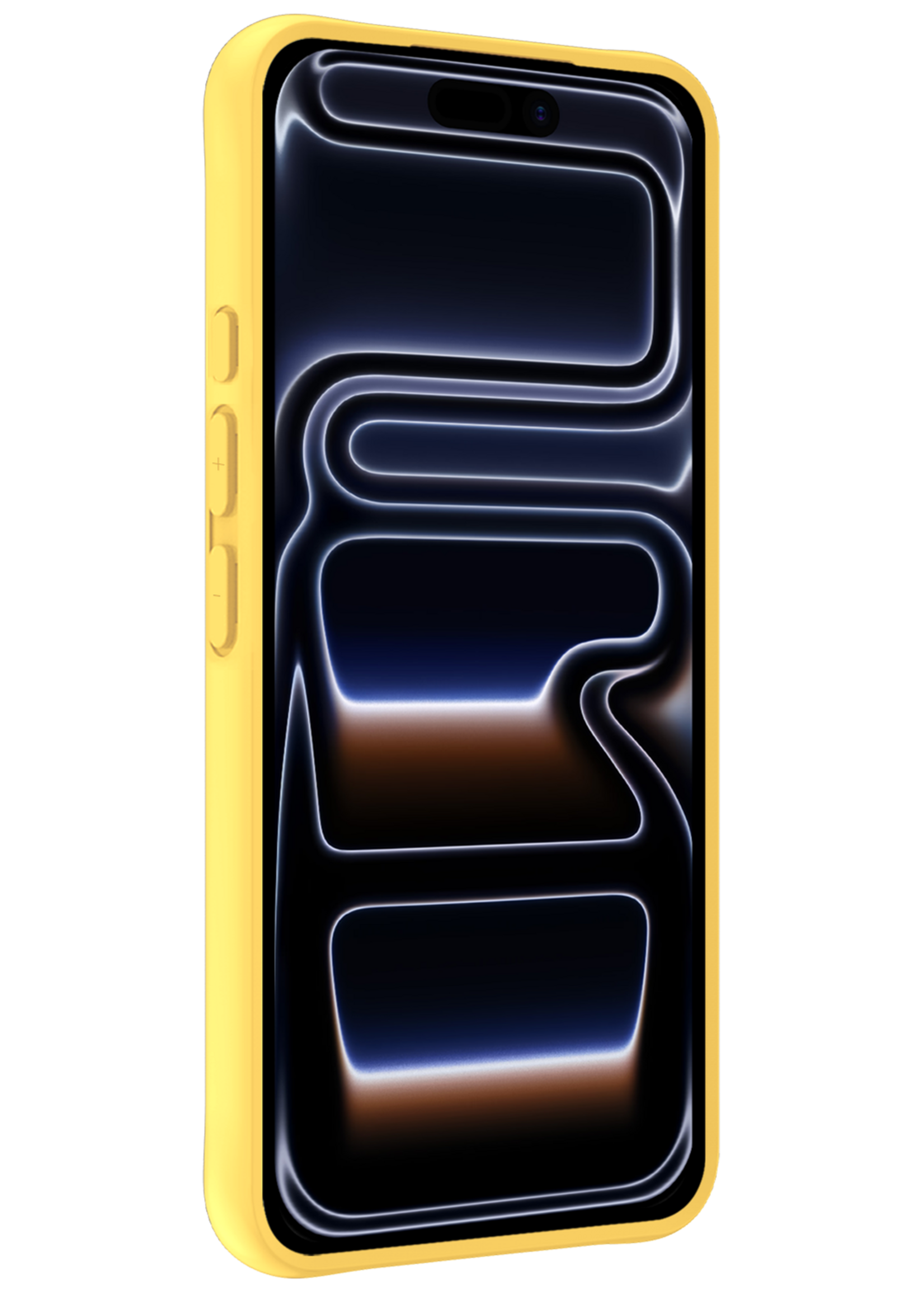 BTH BTH iPhone 17 Pro Max Hoesje Siliconen - Geel