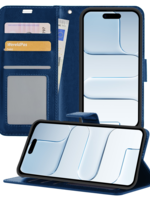 BTH BTH iPhone Air Hoesje Bookcase - Donkerblauw