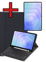 BTH BTH Samsung Galaxy Tab S11 Ultra Toetsenbordhoes Met Screenprotector - Zwart