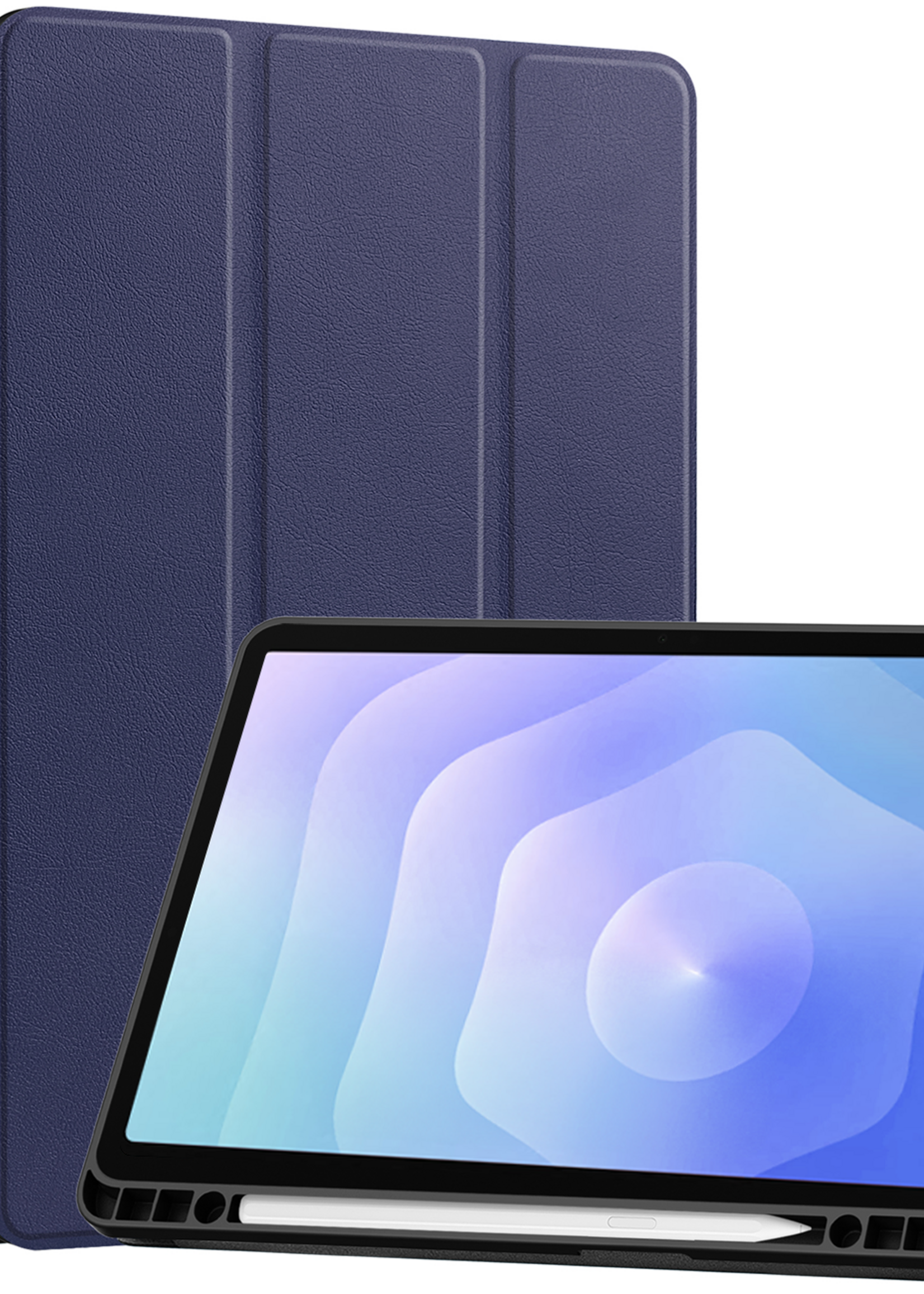 BTH BTH Samsung Galaxy Tab S11 Hoesje Met Uitsparing S Pen - Donkerblauw