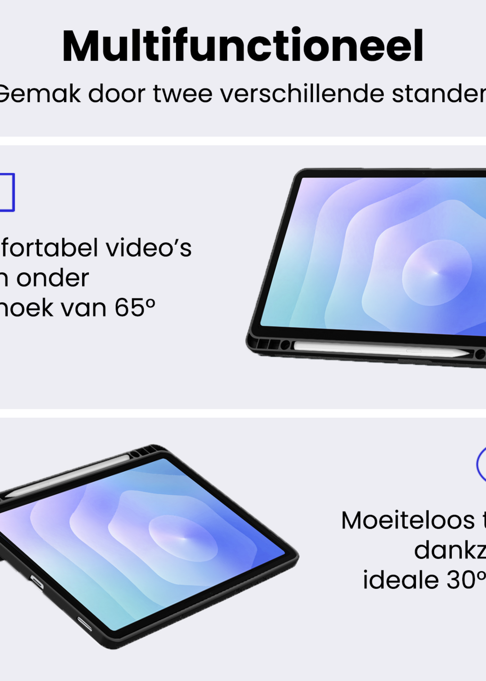 BTH BTH Samsung Galaxy Tab S11 Hoesje Met Uitsparing S Pen - Zwart