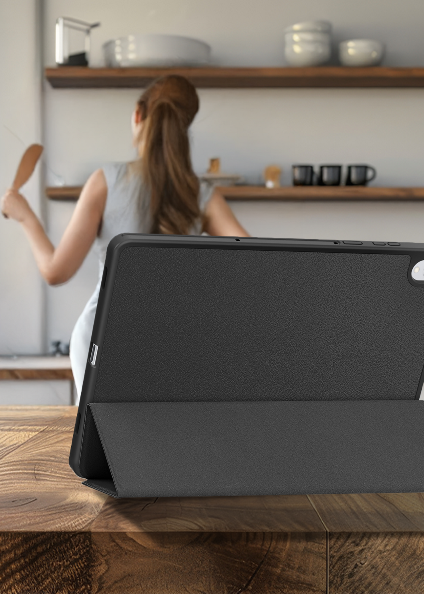 BTH BTH Samsung Galaxy Tab S11 Hoesje Met Uitsparing S Pen - Zwart