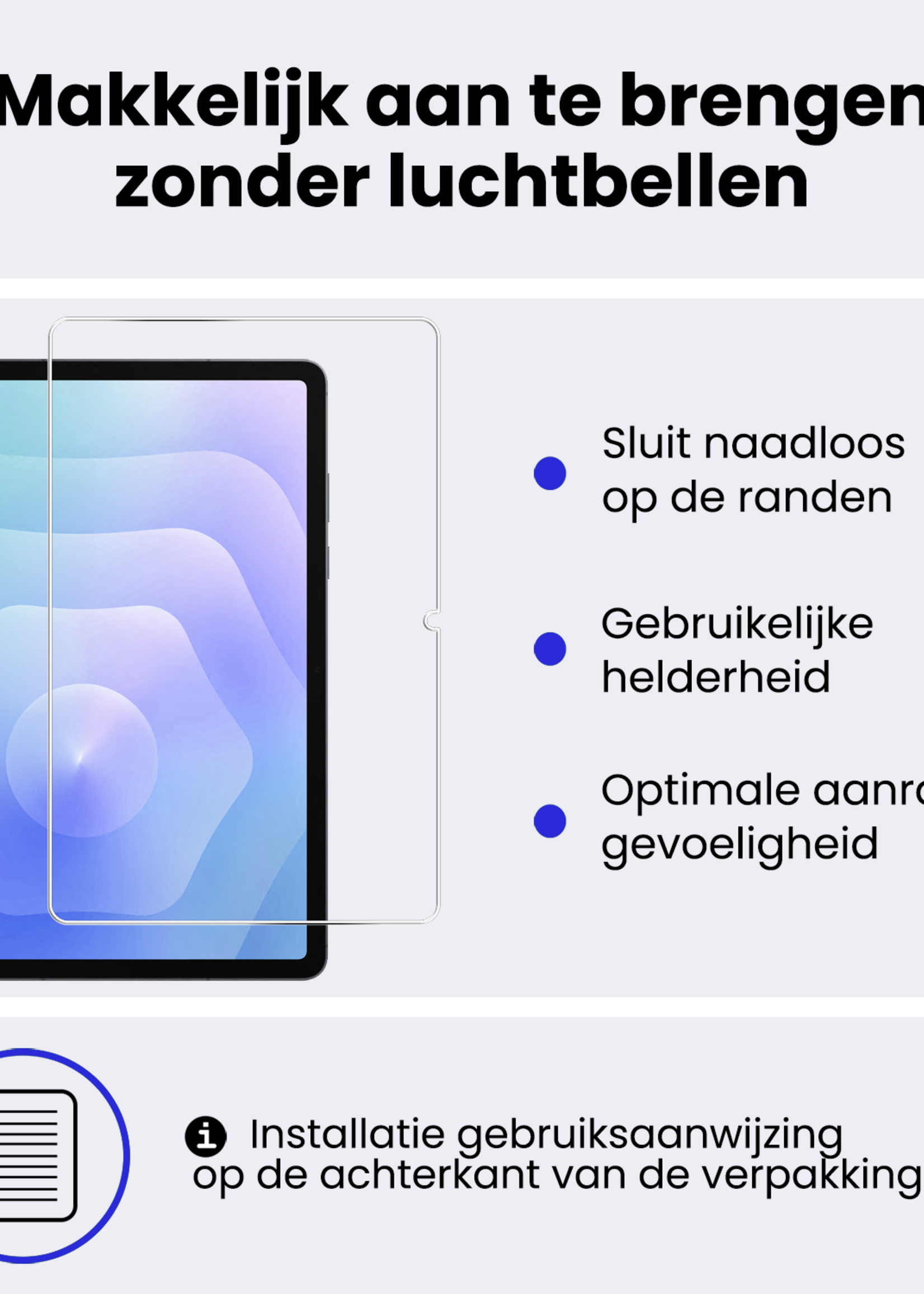 BTH BTH Samsung Galaxy Tab S11 Hoesje Met Uitsparing S Pen Met Screenprotector - Donkergroen