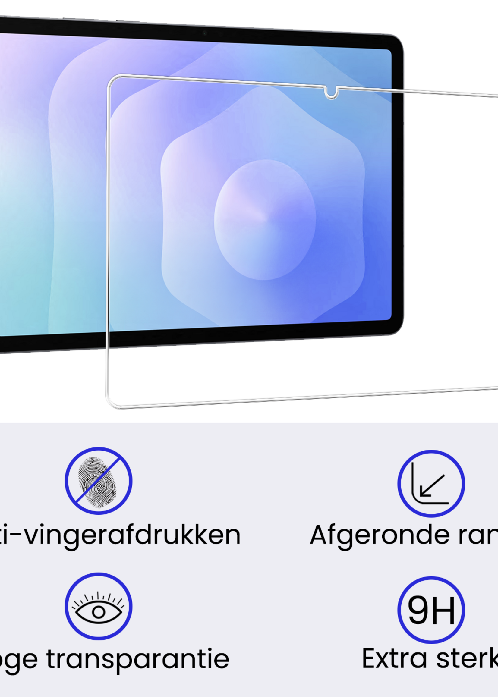 BTH BTH Samsung Galaxy Tab S11 Hoesje Met Uitsparing S Pen Met Screenprotector - Zwart