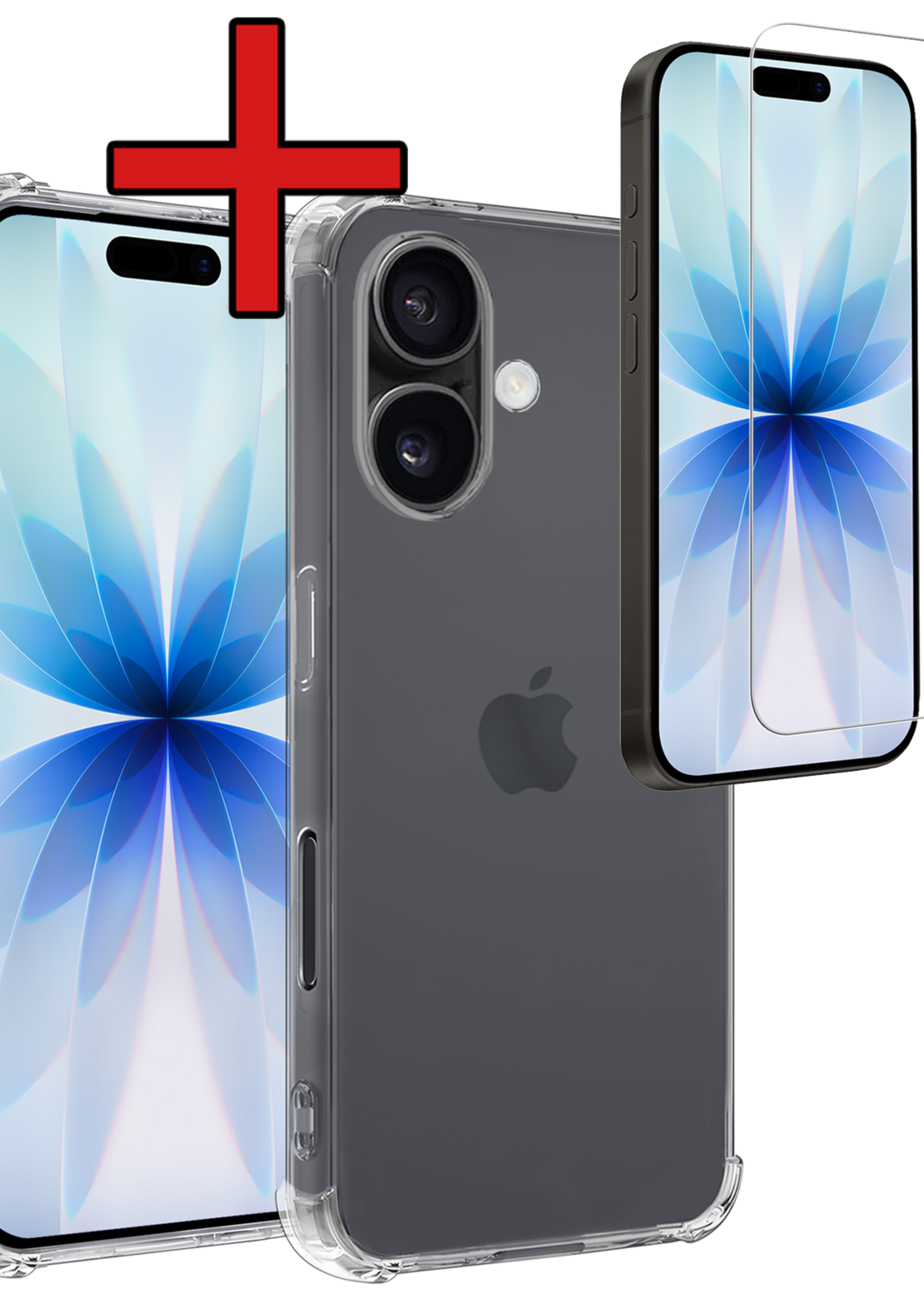 BTH BTH iPhone 17 Hoesje Shockproof Met Screenprotector Met Dichte Notch