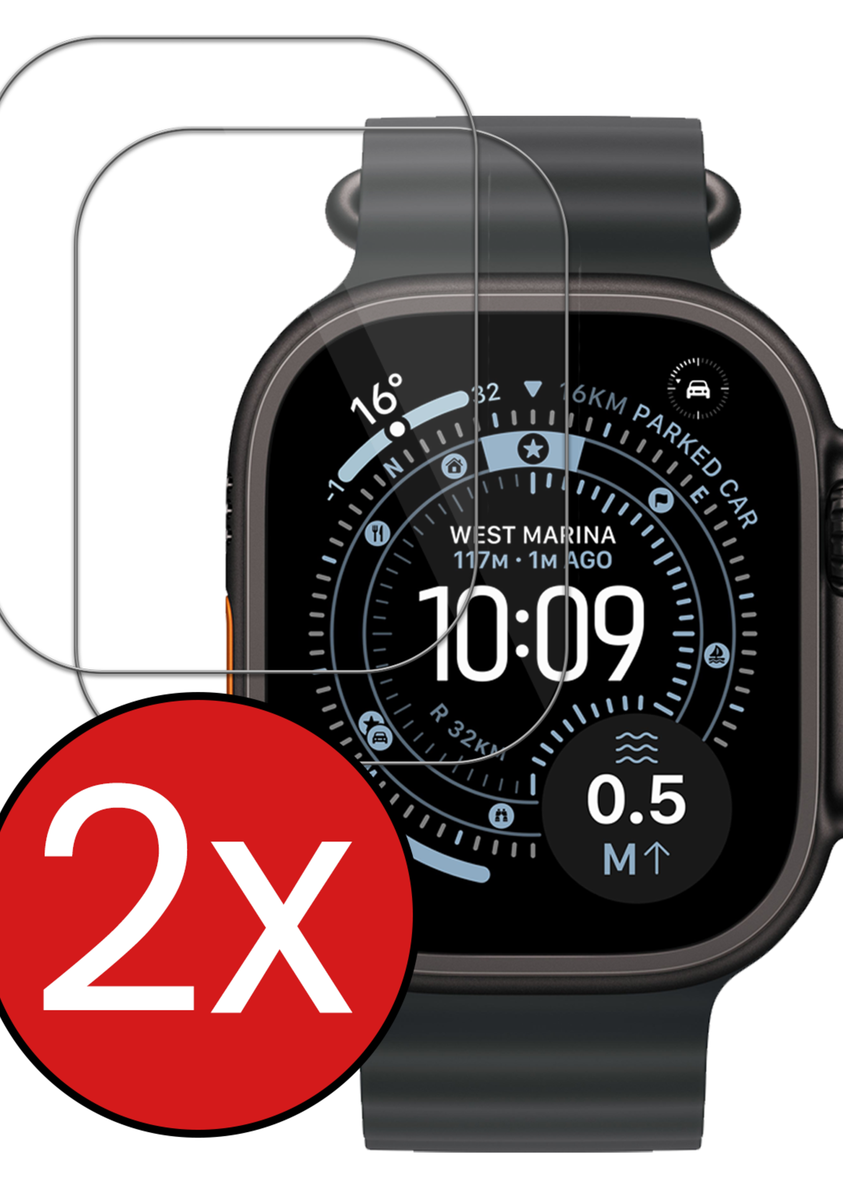 BTH BTH Apple Watch Ultra 3 Screenprotector - 2 PACK