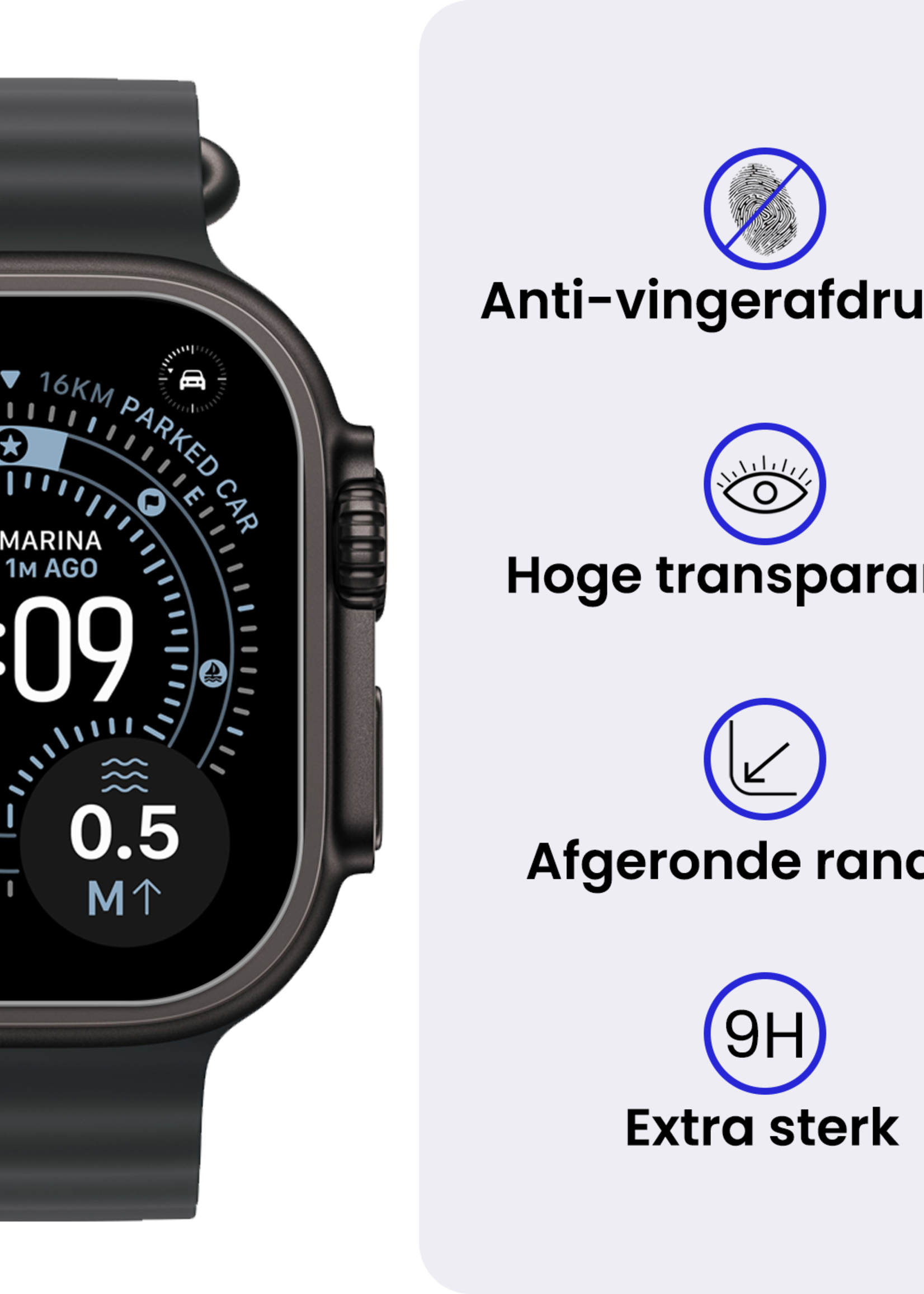 BTH BTH Apple Watch Ultra 3 Screenprotector - 3 PACK
