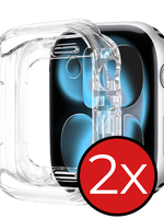 BTH BTH Apple Watch Series 11 Hoesje Siliconen Transparant - 42 mm - 2 PACK