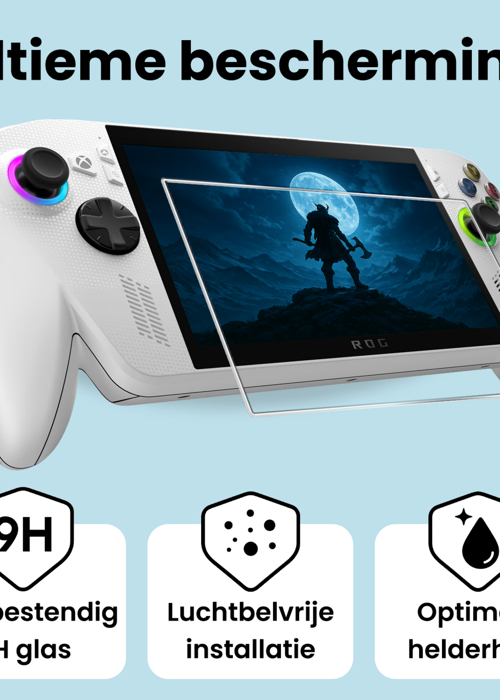 BTH BTH ASUS ROG Xbox Ally Screenprotector - 2 PACK