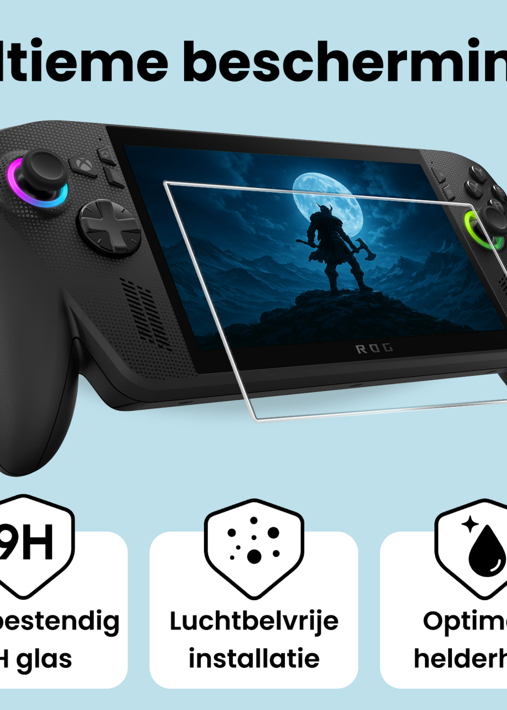 BTH BTH ASUS ROG Xbox Ally X Screenprotector - 3 PACK