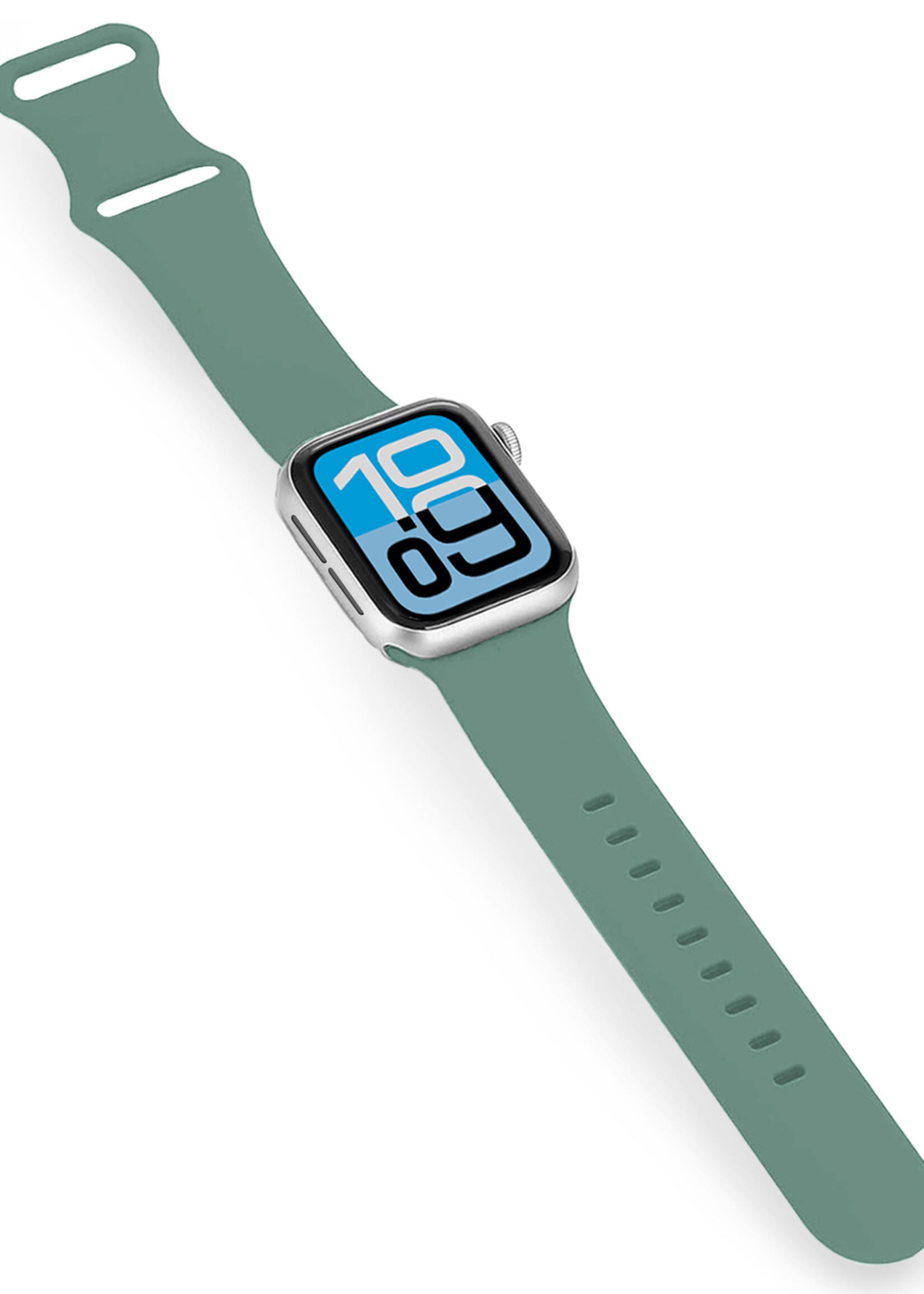 BTH BTH Apple Watch Bandje Siliconen Verstelbaar (38/40/41 mm) - Cactus