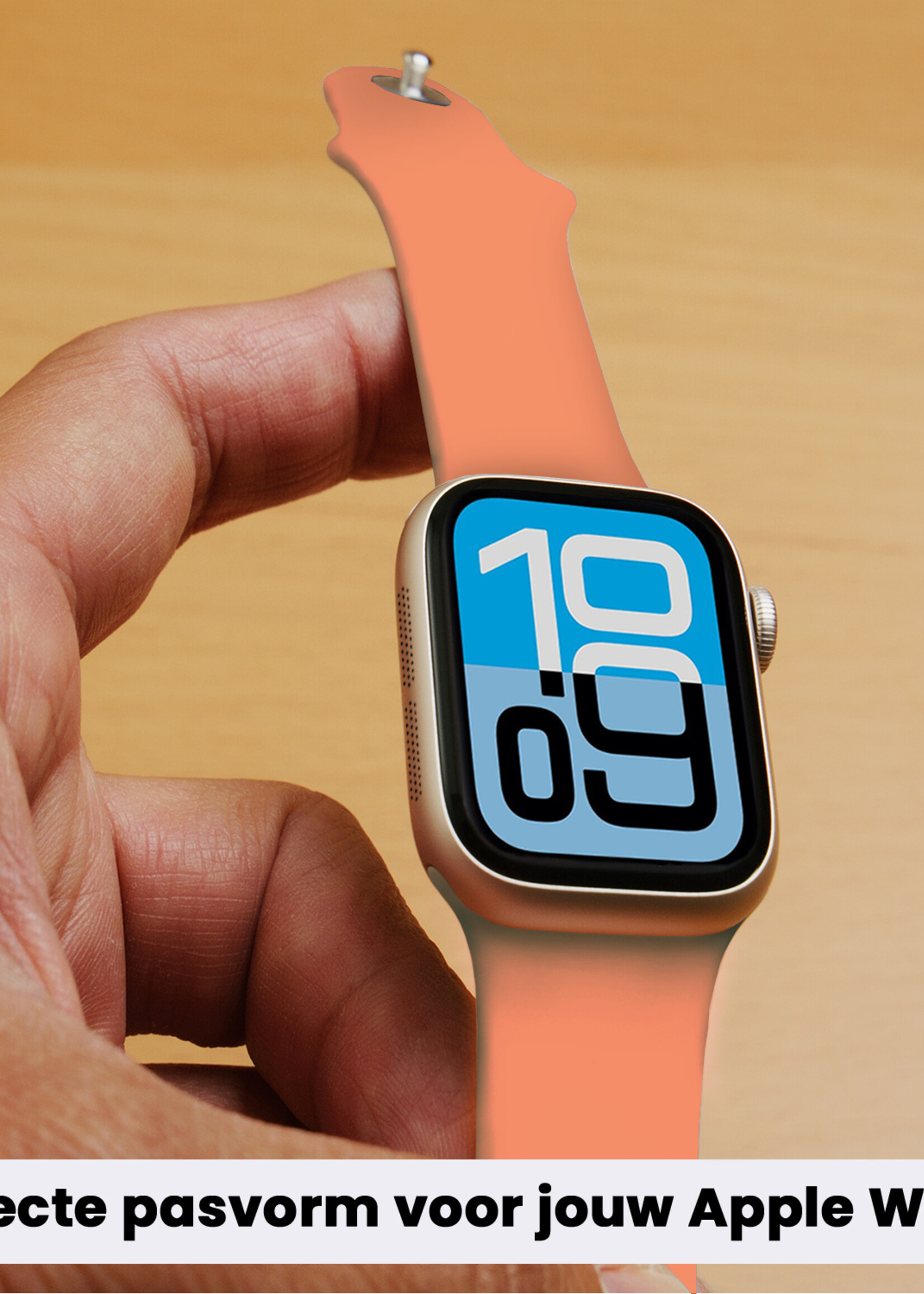 BTH BTH Apple Watch Bandje Siliconen Verstelbaar (38/40/41 mm) - Calendula