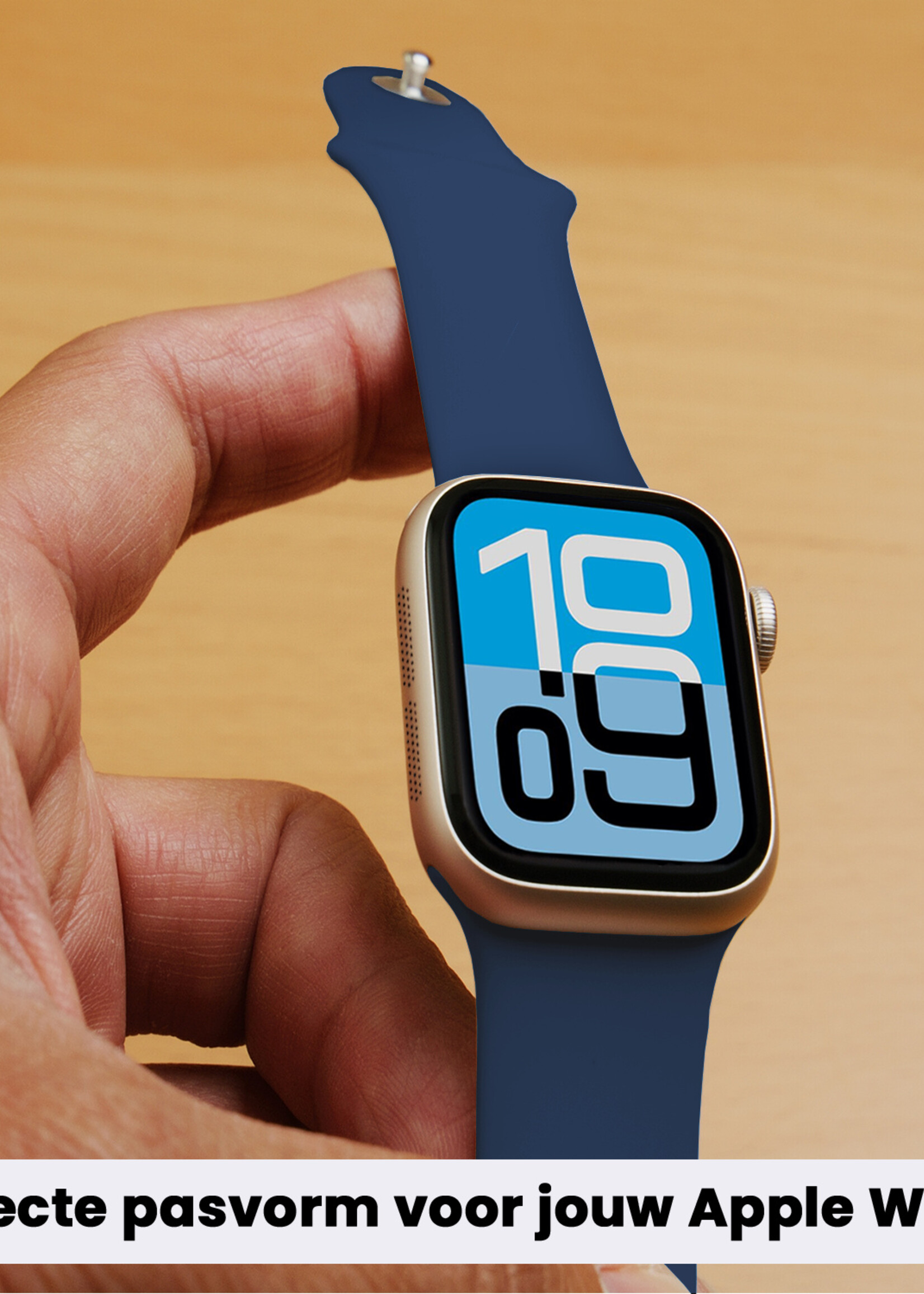 BTH BTH Apple Watch Bandje Siliconen Verstelbaar (38/40/41 mm) - Donkerblauw