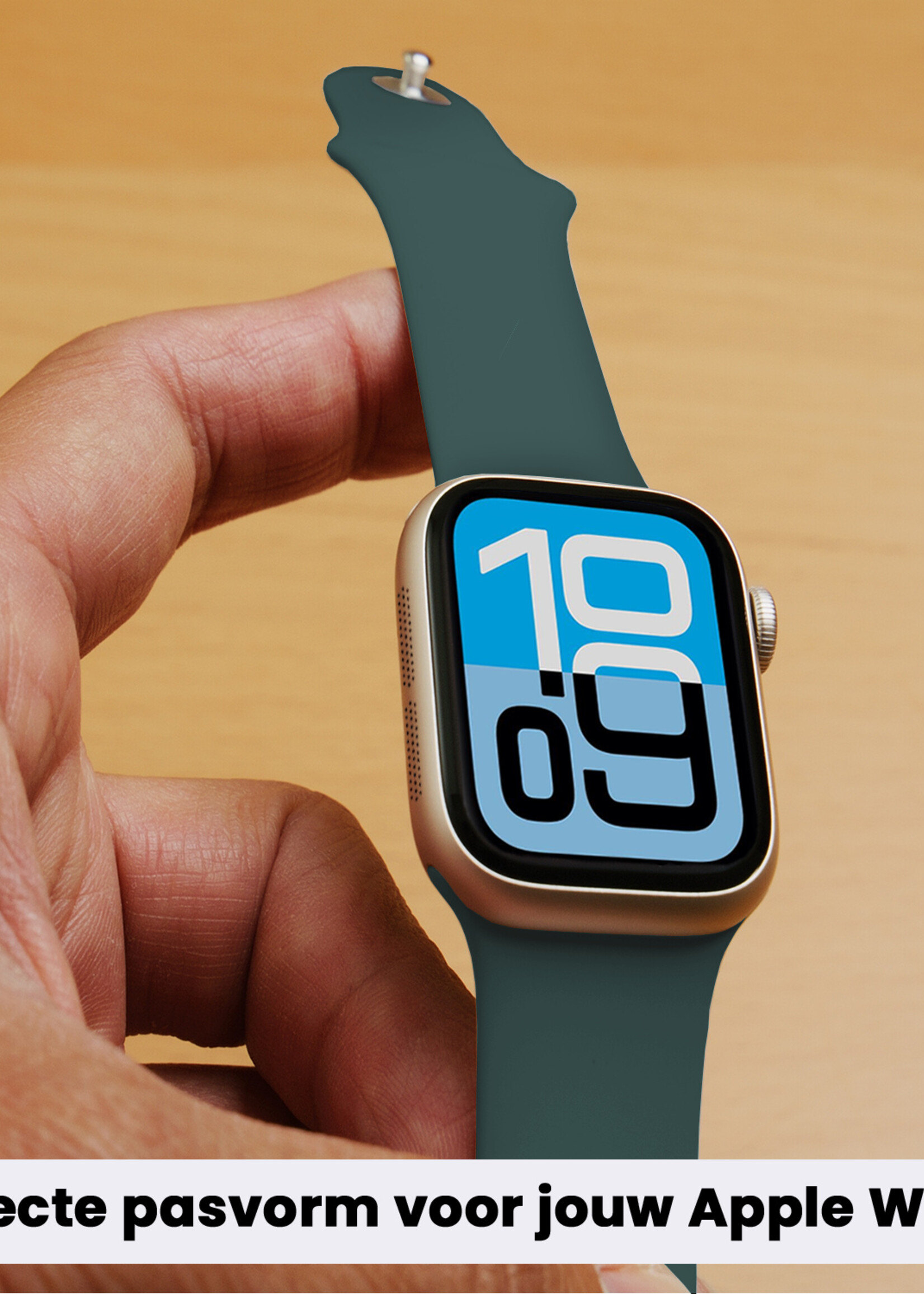 BTH BTH Apple Watch Bandje Siliconen Verstelbaar (38/40/41 mm) - Donkergroen