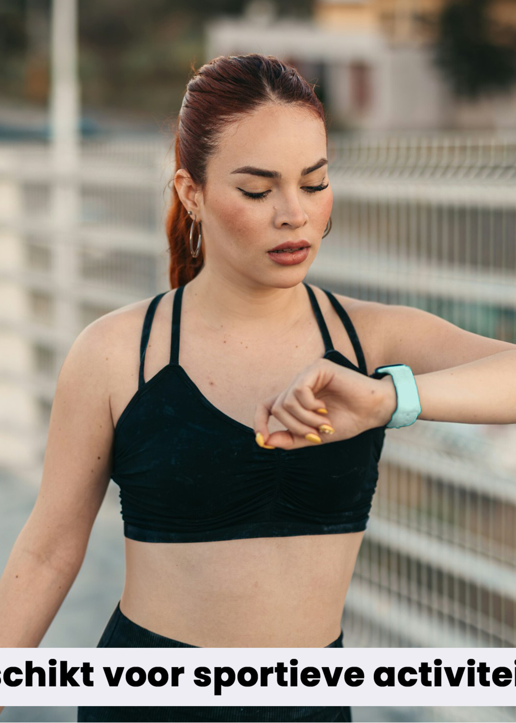 BTH BTH Apple Watch Bandje Siliconen Verstelbaar (38/40/41 mm) - Oud Roze