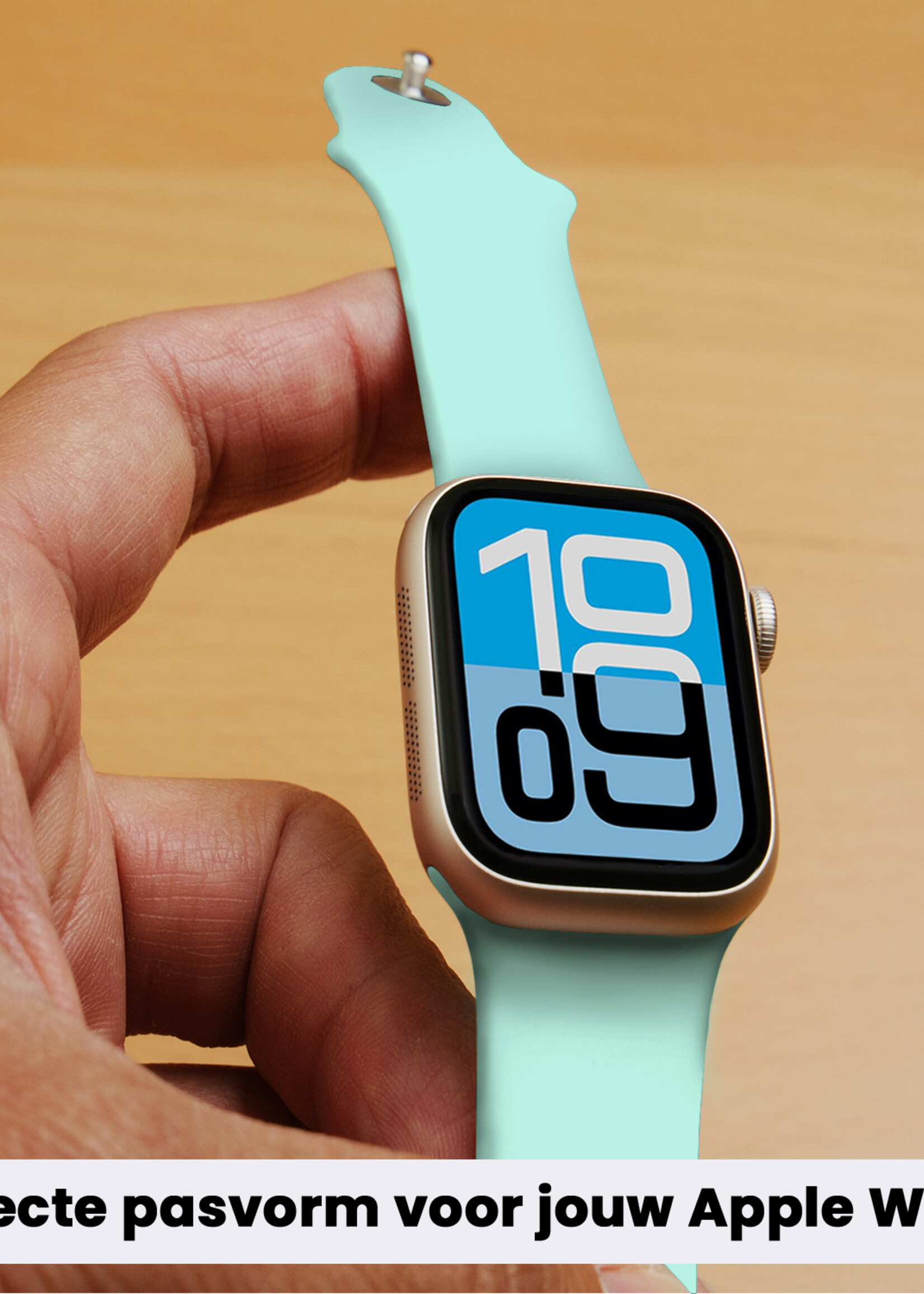 BTH BTH Apple Watch Bandje Siliconen Verstelbaar (38/40/41 mm) - Oud Roze