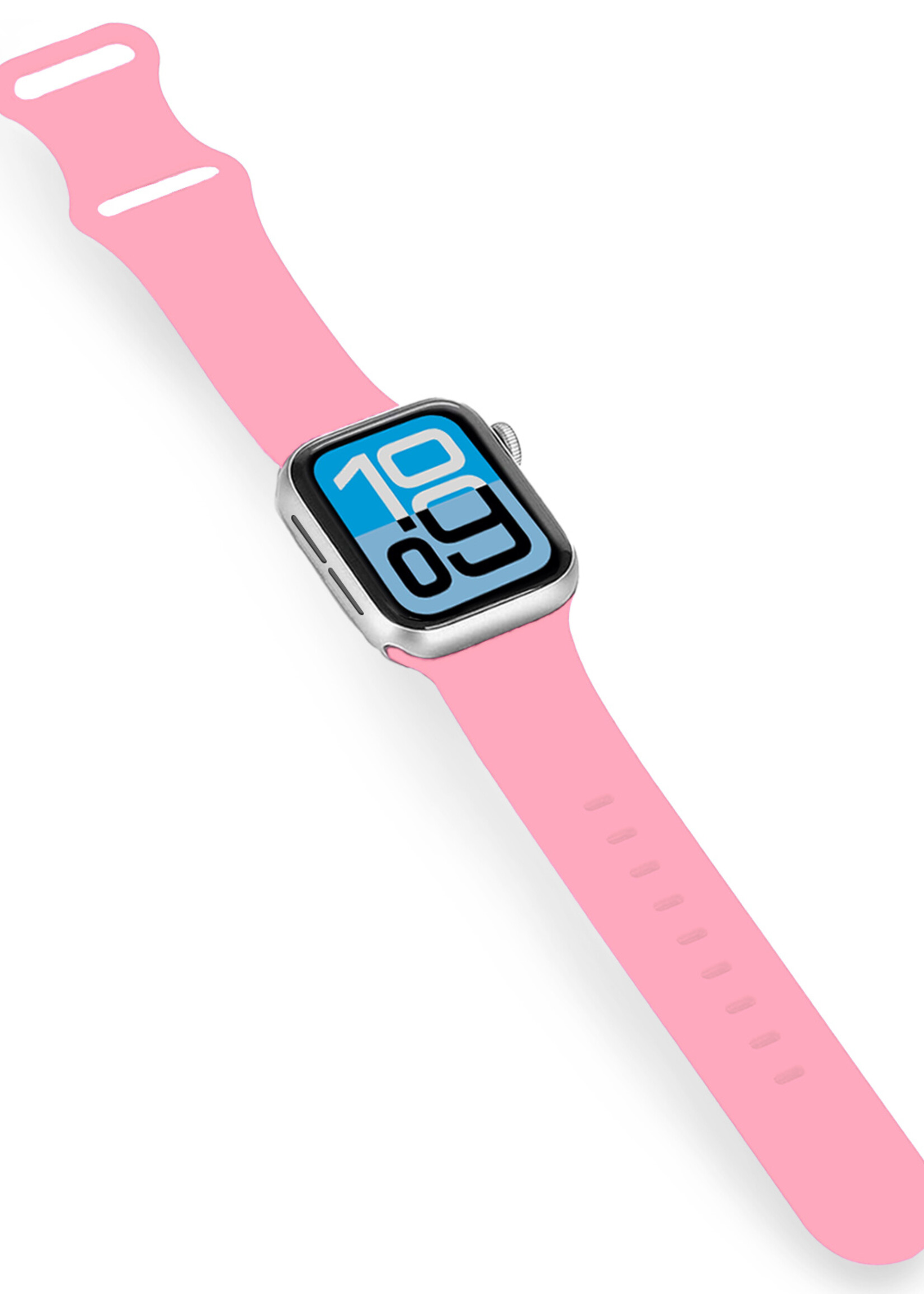 BTH BTH Apple Watch Bandje Siliconen Verstelbaar (38/40/41 mm) - Roze