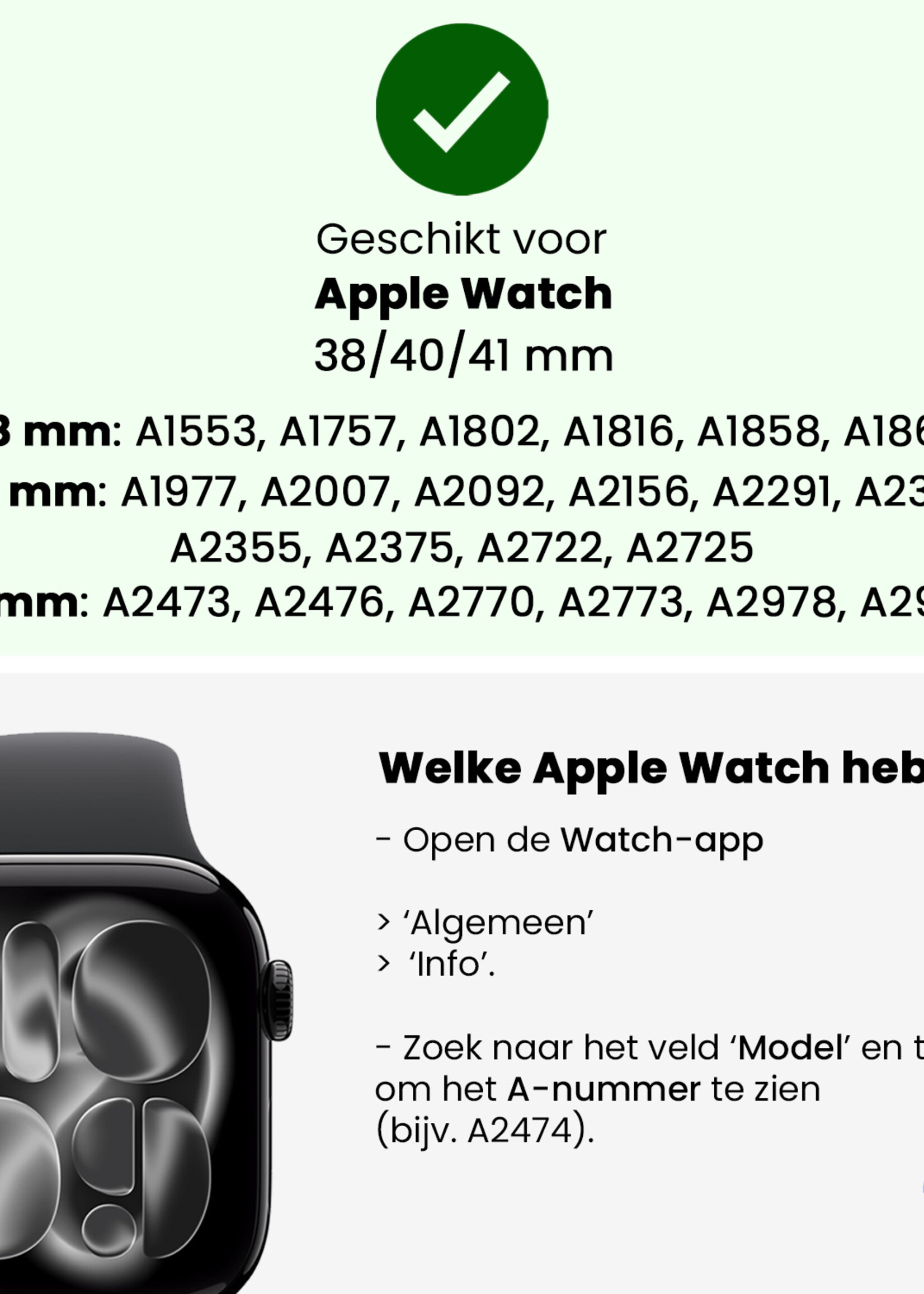 BTH BTH Apple Watch Bandje Siliconen Verstelbaar (38/40/41 mm) - Violet