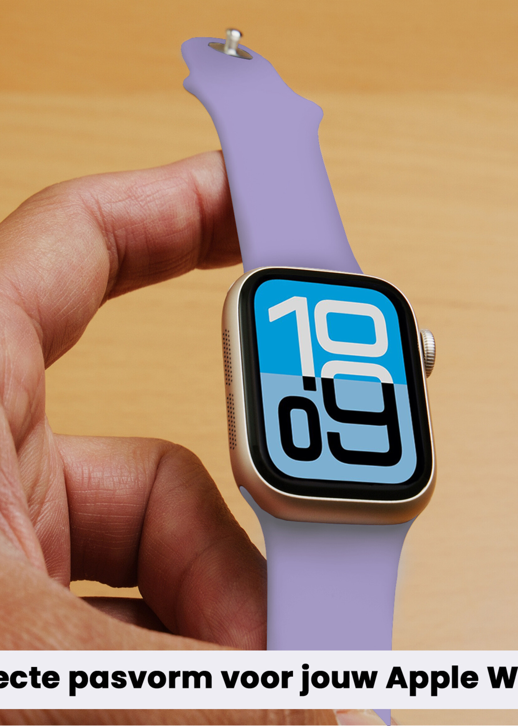 BTH BTH Apple Watch Bandje Siliconen Verstelbaar (38/40/41 mm) - Violet