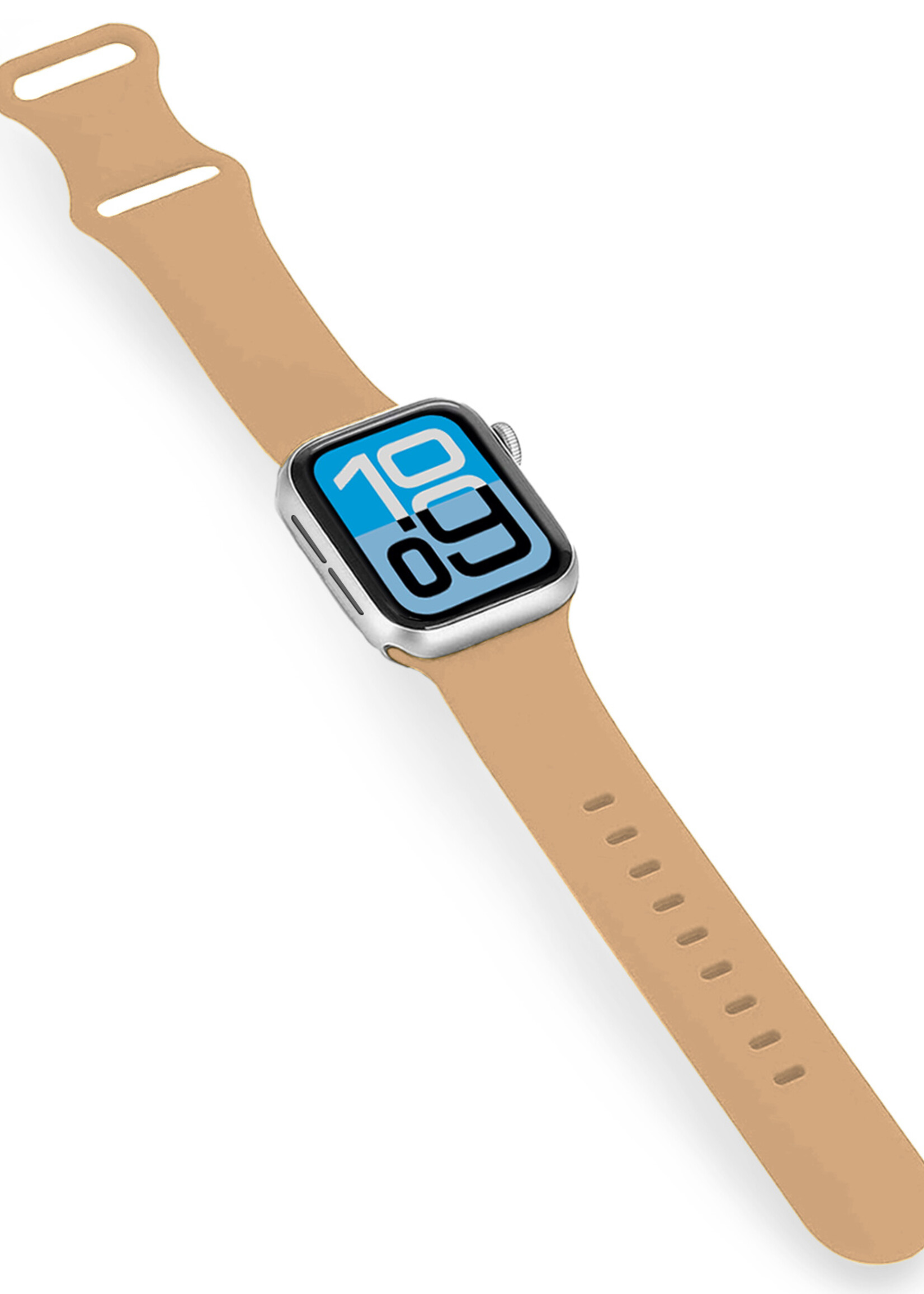 BTH BTH Apple Watch Bandje Siliconen Verstelbaar (38/40/41 mm) - Walnoot