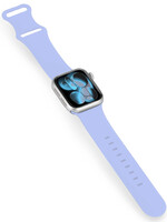 BTH BTH Apple Watch Bandje Siliconen Verstelbaar (42/44/45/46 mm) - Baby Blauw