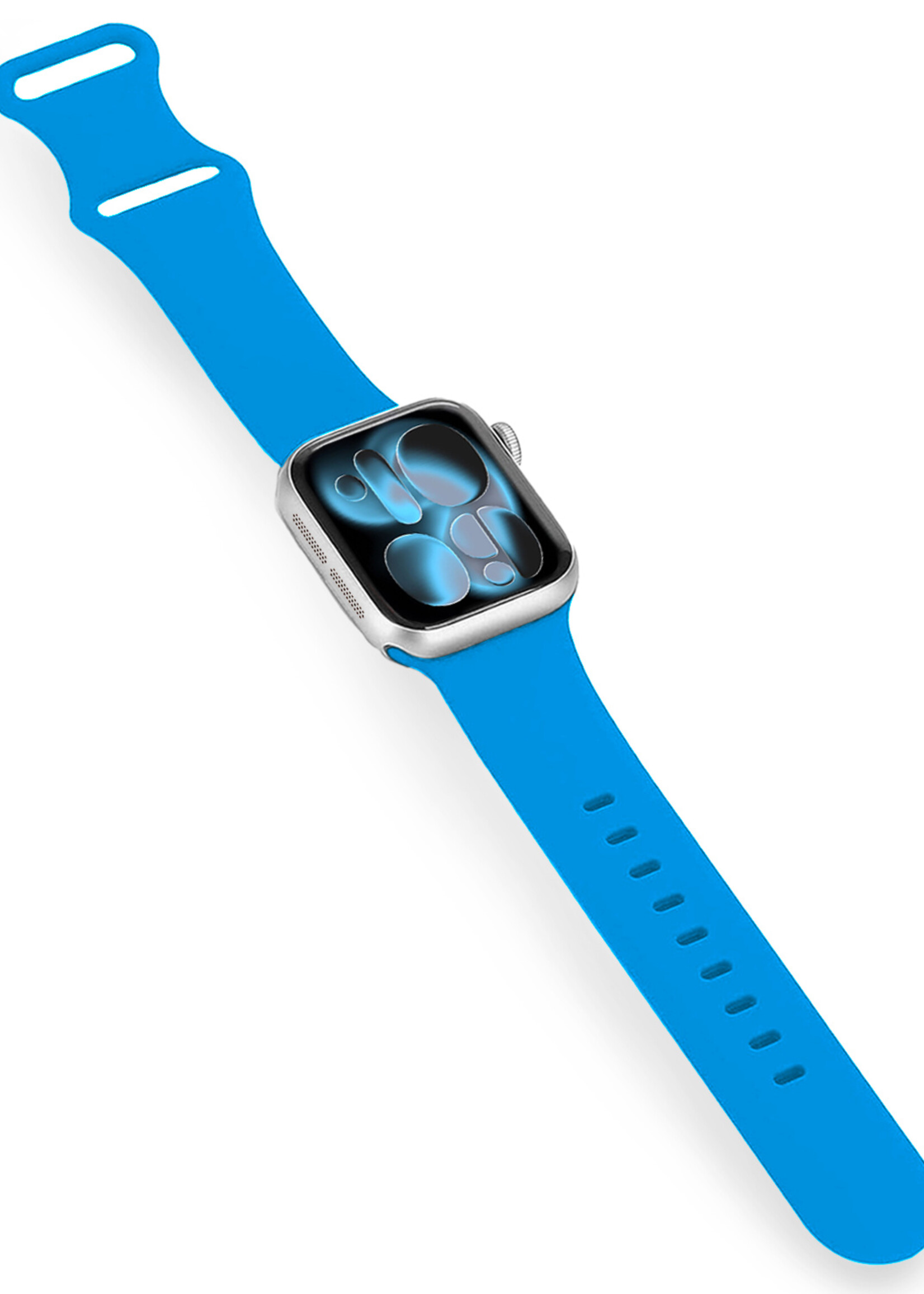 BTH BTH Apple Watch Bandje Siliconen Verstelbaar (42/44/45/46 mm) - Blauw