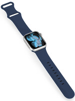 BTH BTH Apple Watch Bandje Siliconen Verstelbaar (42/44/45/46 mm) - Donkerblauw
